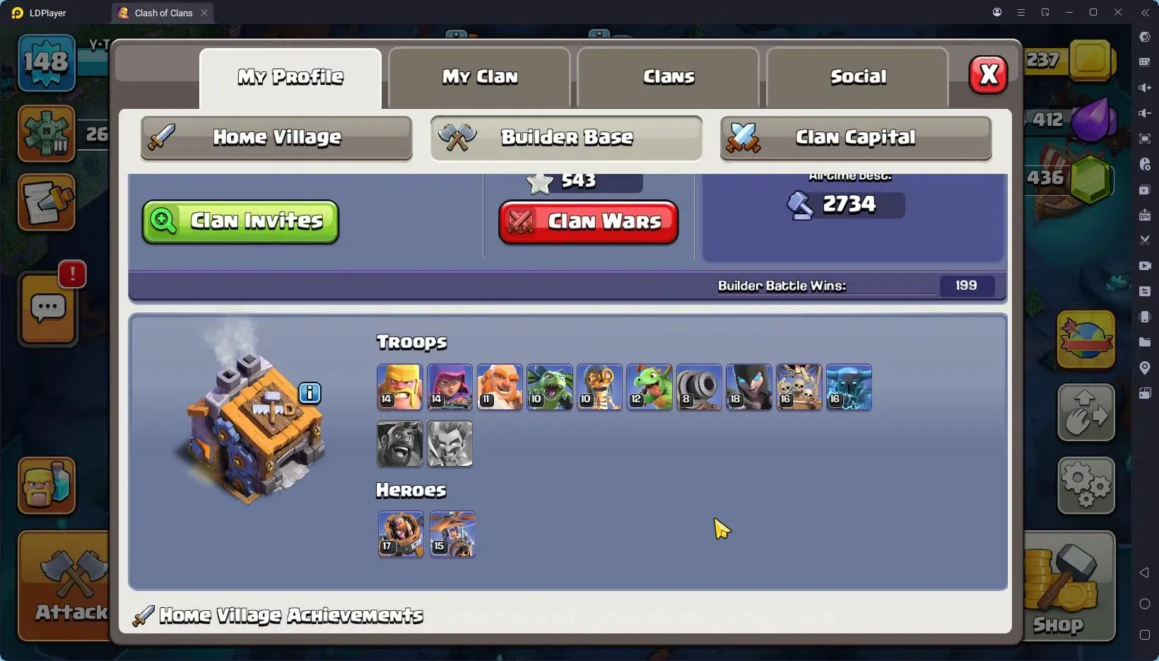 Clash of Clans Accounts TH 14-BH 9|LVL148|BK70,AQ79,MP51,GW45,RC30|BM217,B image 16