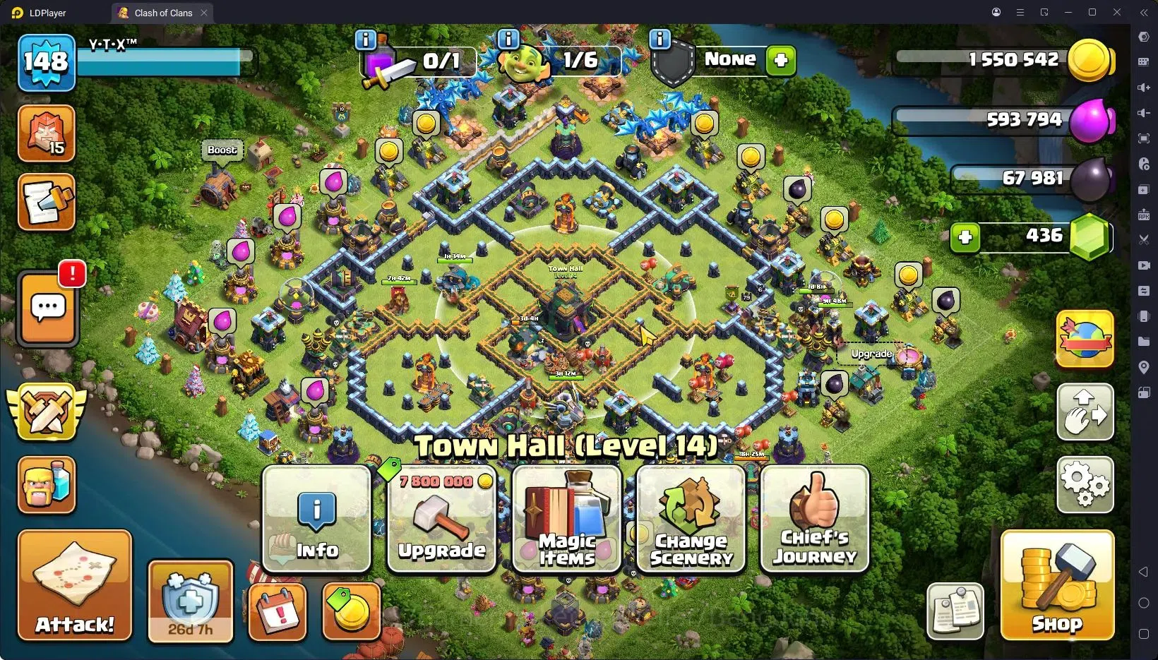 Clash of Clans Accounts TH 14-BH 9|LVL148|BK70,AQ79,MP51,GW45,RC30|BM217,B image 3