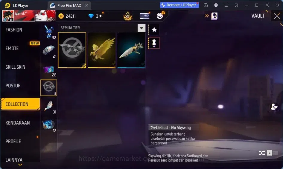 Free Fire Accounts Indonesia | Vault 155 | SG GURUN PASIR | SG LUMUT  image 11