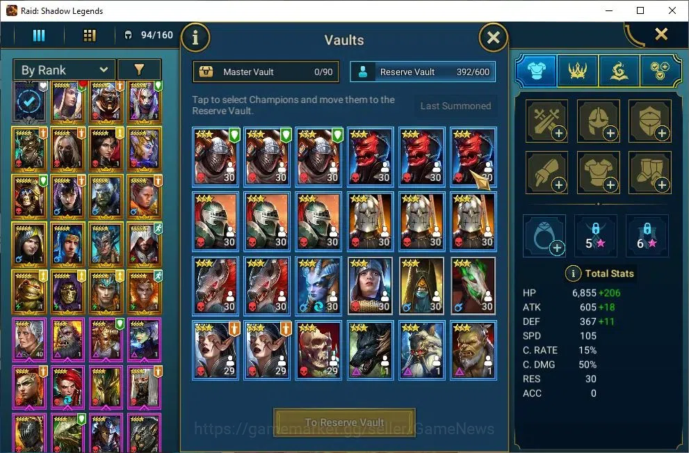 Raid: Shadow Legends Accounts Lv32 793K Power|1 Mythic[Toshiro]+23 Legend(Martyr image 12