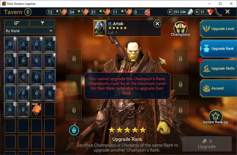 Raid: Shadow Legends Accounts Lv32 793K Power|1 Mythic[Toshiro]+23 Legend(Martyr image 19