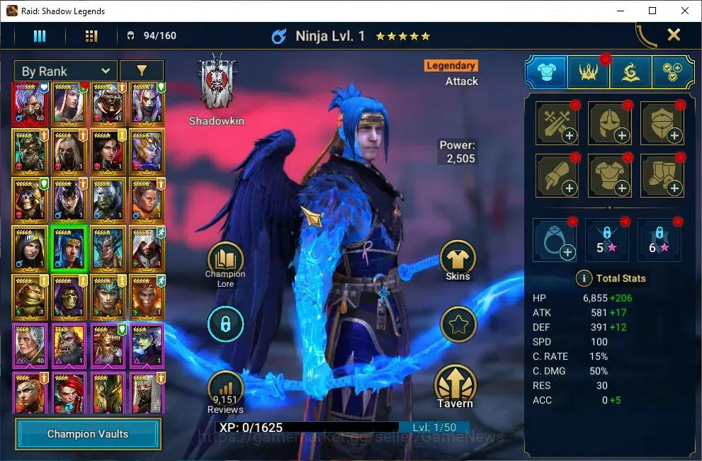 Raid: Shadow Legends Accounts Lv32 793K Power|1 Mythic[Toshiro]+23 Legend(Martyr image 7