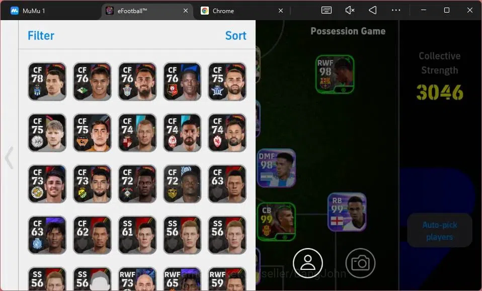 eFootball Accounts Android|PW 3046 | Lionel Messi, Eden Hazard, Andri image 1