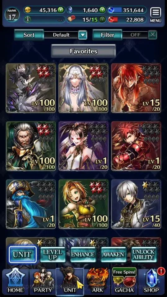 Last Cloudia Accounts GLOBAL|Rank 17|Top Tier Unit [Demon Lord Judecca-S image 1