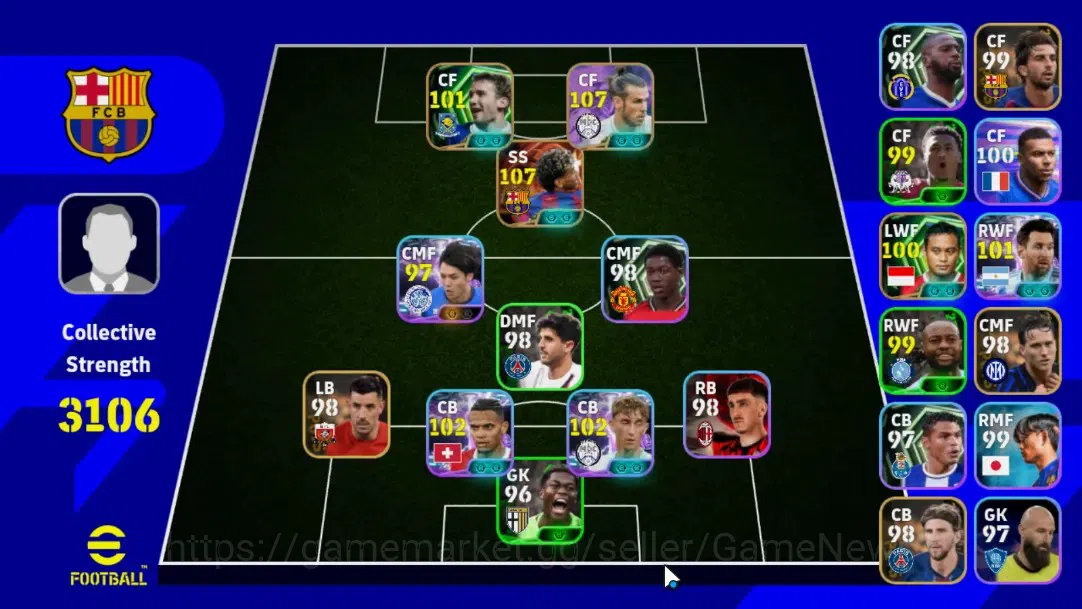eFootball Accounts Android|Epic-BigTime Lamine Yamal,Epic Gareth Bale image 1