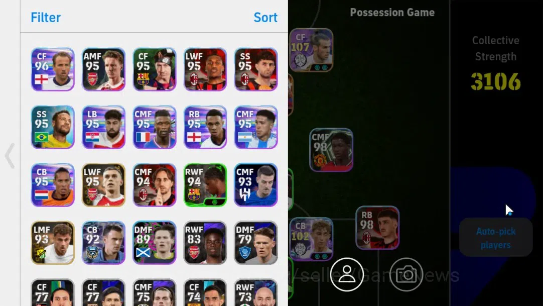 eFootball Accounts Android|Epic-BigTime Lamine Yamal,Epic Gareth Bale image 2