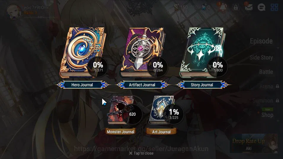 Epic Seven Accounts Global Unverif | Fresh Starter | Low Progress | 1 image 3