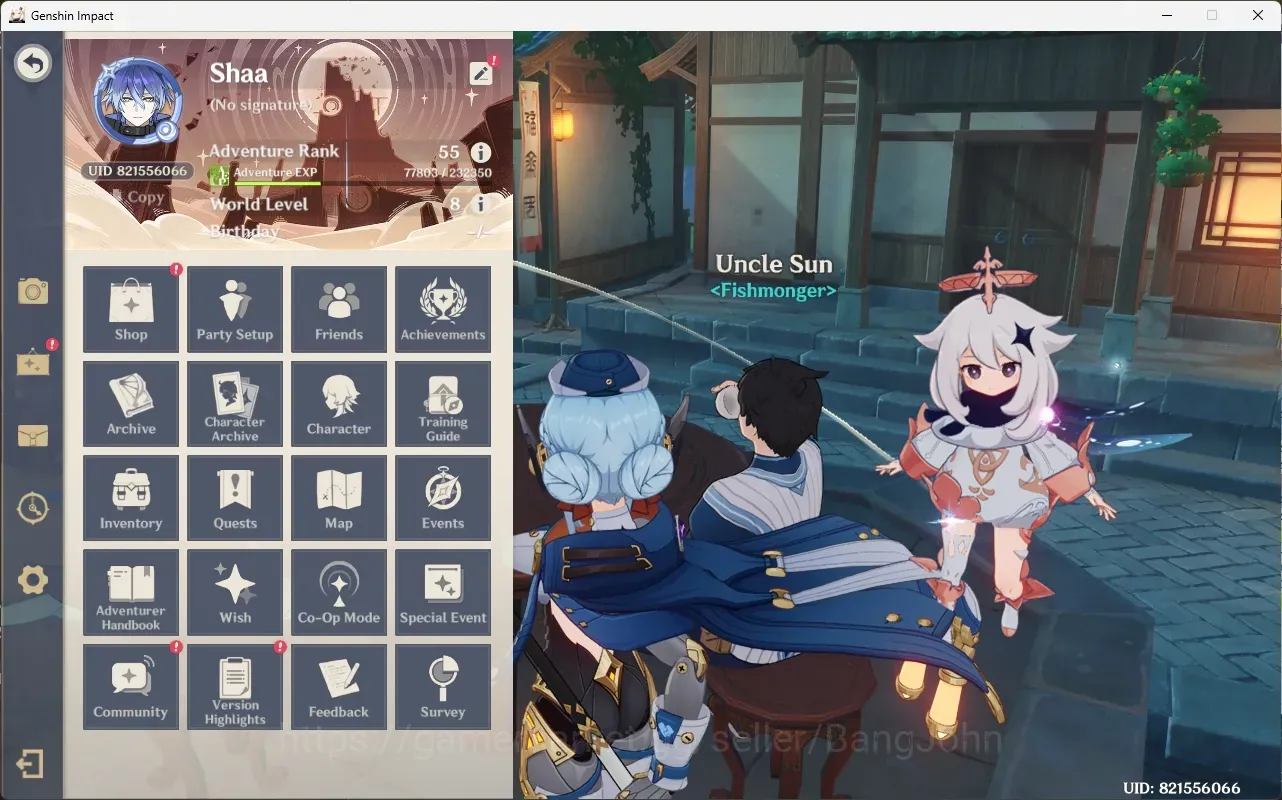 Genshin Impact Accounts Others ASIA|AR 55|6 Limit|Columbina Flins Ineffa Varesa Vania Odette|3WpSig|(6 Wp5*)|Mc 1