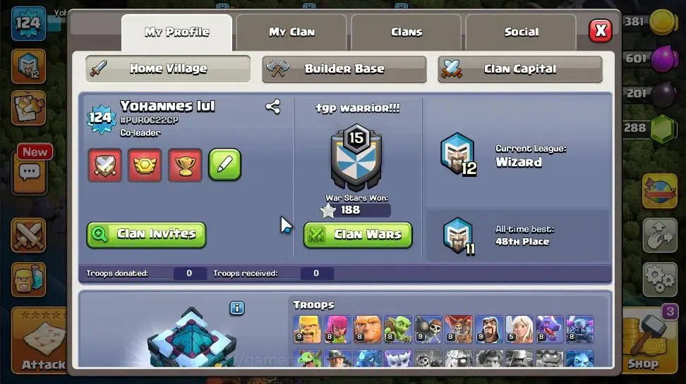 Clash of Clans Accounts LV 124|TH 13 - BH 8|Limited Skin|HH 7|BK 65,AQ 61, image 2
