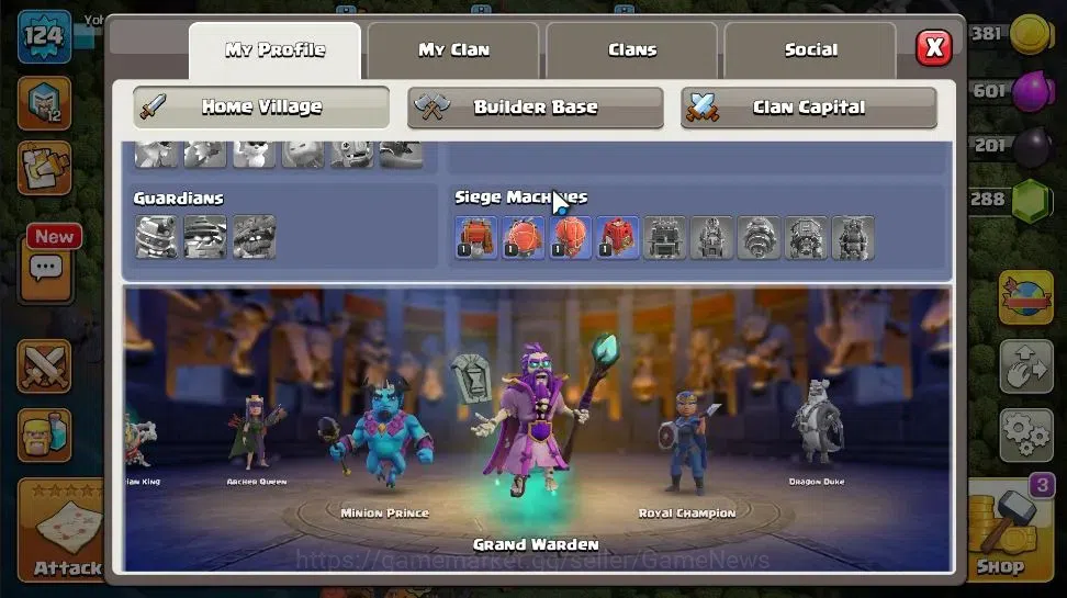 Clash of Clans Accounts LV 124|TH 13 - BH 8|Limited Skin|HH 7|BK 65,AQ 61, image 4