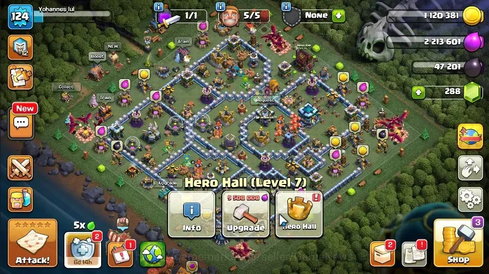 Clash of Clans Accounts LV 124|TH 13 - BH 8|Limited Skin|HH 7|BK 65,AQ 61, image 7