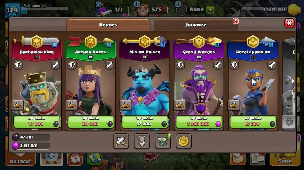 Clash of Clans Accounts LV 124|TH 13 - BH 8|Limited Skin|HH 7|BK 65,AQ 61, image 8