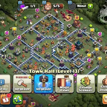 Clash of Clans High-End LV 124|TH 13 - BH 8|Limited Skin|HH 7|BK 65,AQ 61, image 1