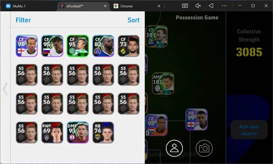 eFootball Accounts Android|PW 3085 |Epic Muller,Hazzard,Shevchenko,Ok image 2