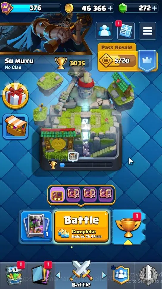 Clash Royale Accounts Lvl 376|KTL 9|Trophy 3035|Card 47|Limited Skin|1 H image 1