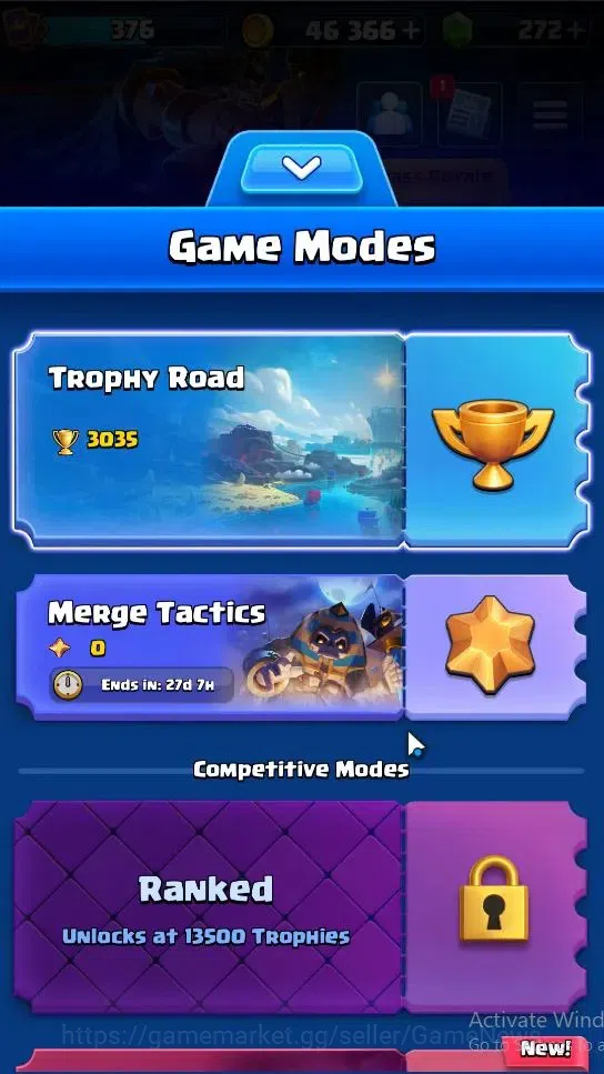 Clash Royale Accounts Lvl 376|KTL 9|Trophy 3035|Card 47|Limited Skin|1 H image 2
