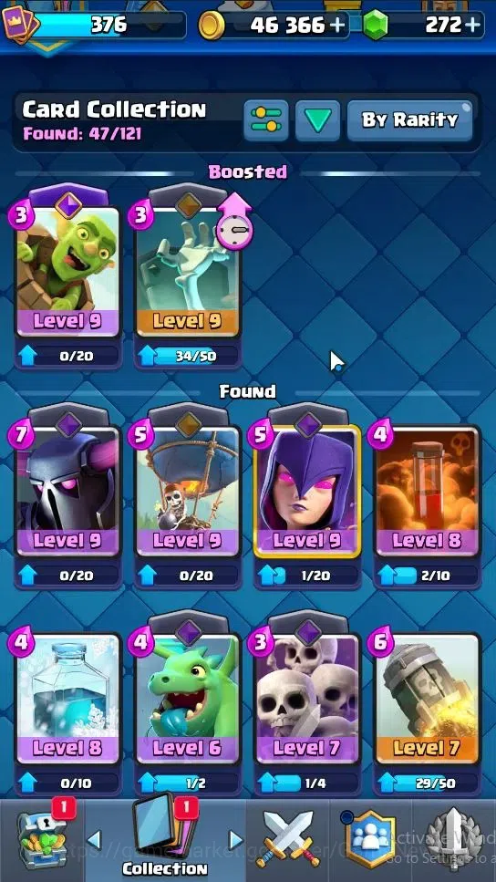Clash Royale Accounts Lvl 376|KTL 9|Trophy 3035|Card 47|Limited Skin|1 H image 5