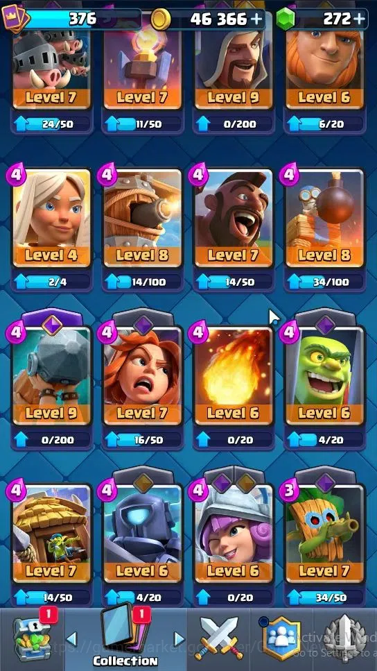 Clash Royale Accounts Lvl 376|KTL 9|Trophy 3035|Card 47|Limited Skin|1 H image 6