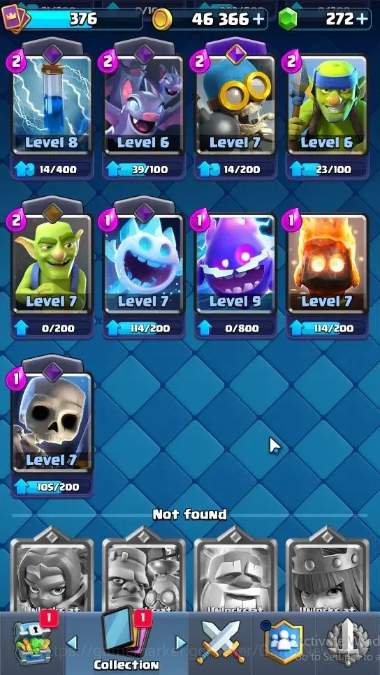 Clash Royale Accounts Lvl 376|KTL 9|Trophy 3035|Card 47|Limited Skin|1 H image 8