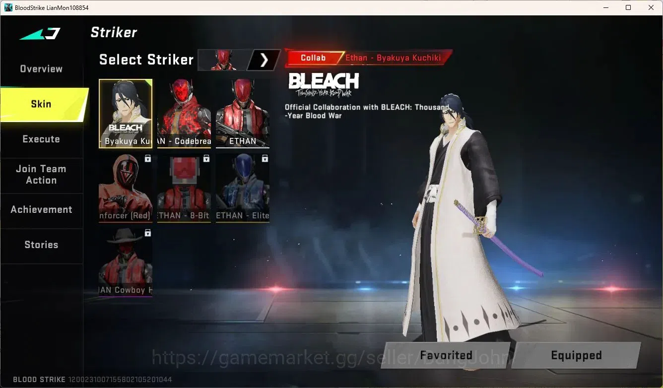 Blood Strike Accounts ASIA | EVA MCX-EVA-00 | BLEACH Ethan-Byakuya Kuchi image 11