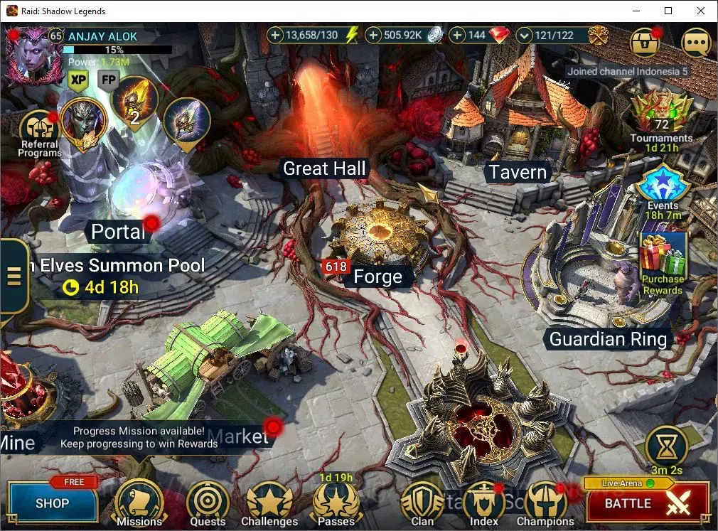 Raid: Shadow Legends Accounts Lv65|1,7M PWR|1 Mythic Lazarius|12 Legend Combo 2 image 1