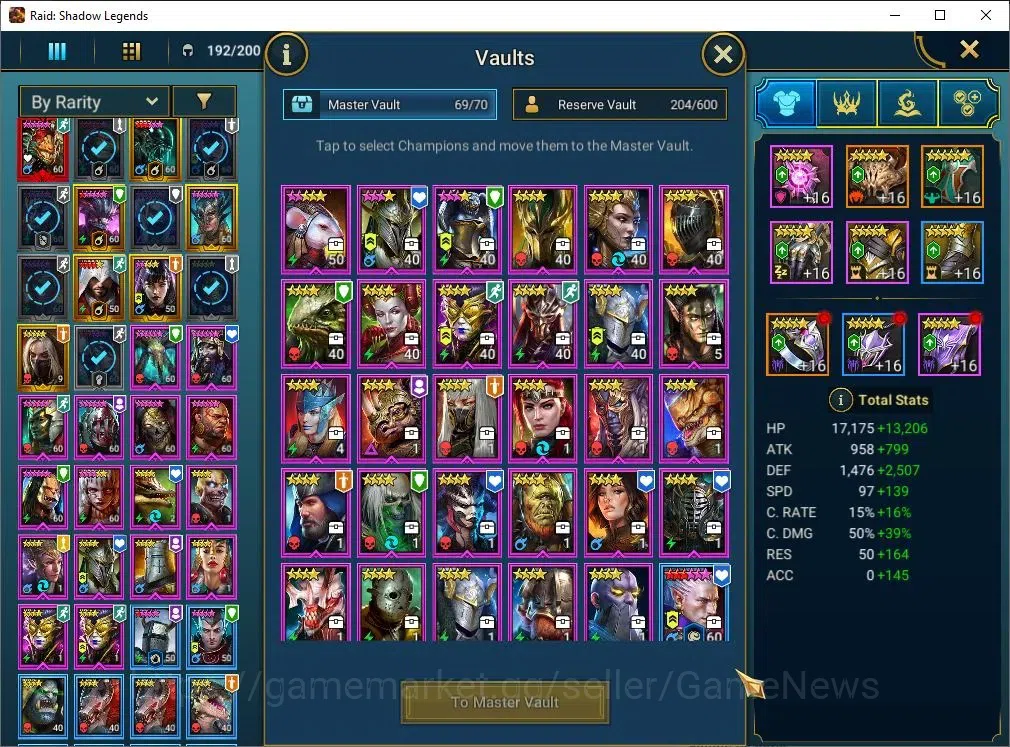 Raid: Shadow Legends Accounts Lv65|1,7M PWR|1 Mythic Lazarius|12 Legend Combo 2 image 10