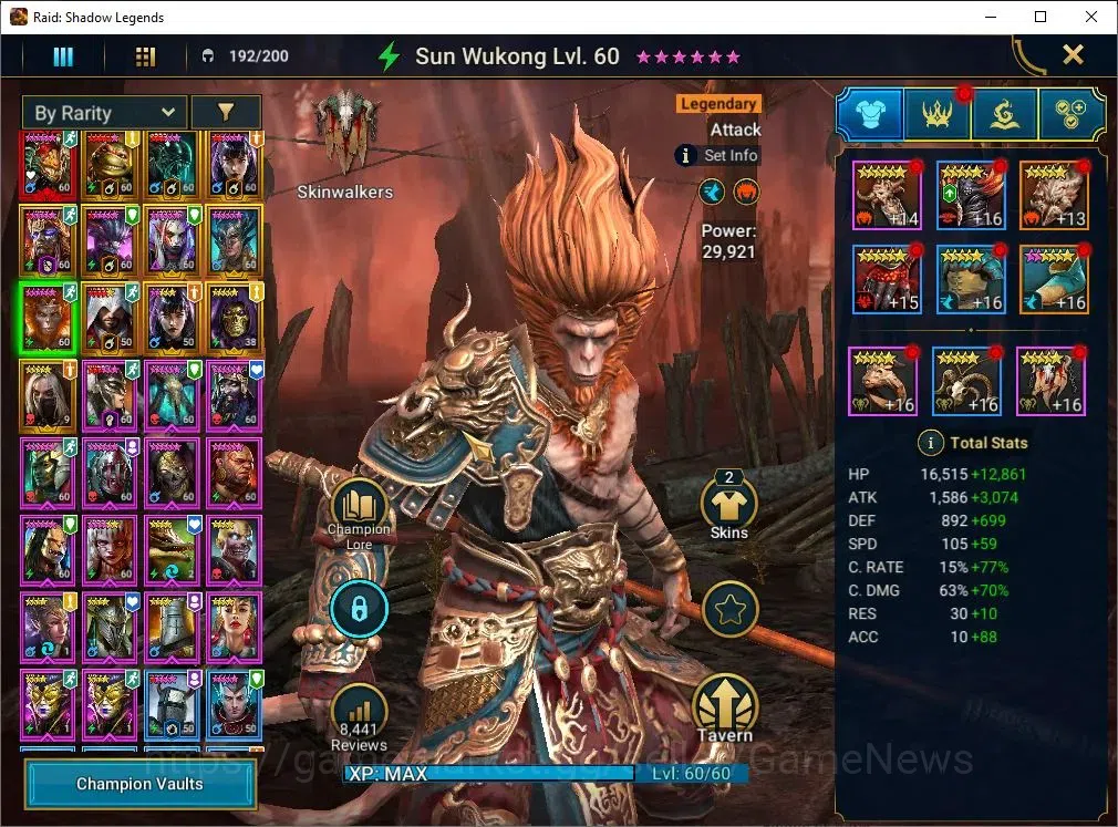 Raid: Shadow Legends Accounts Lv65|1,7M PWR|1 Mythic Lazarius|12 Legend Combo 2 image 9