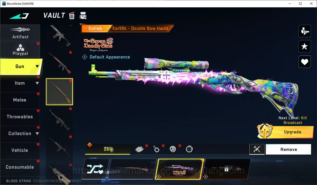 Blood Strike Accounts ASIA|COLLAB=KAR98K,AK47,DBZ95|LIMITED=AR97,MP7,BTF image 10