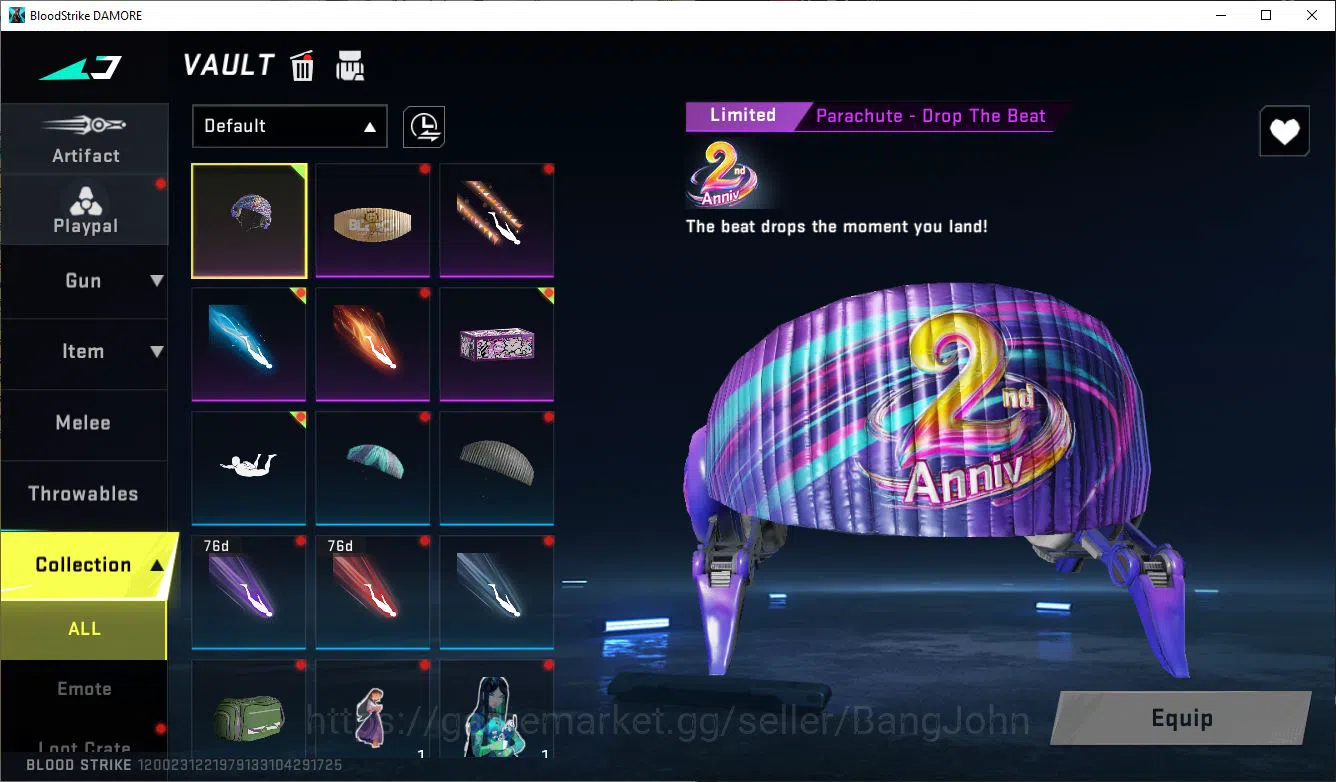 Blood Strike Accounts ASIA|COLLAB=KAR98K,AK47,DBZ95|LIMITED=AR97,MP7,BTF image 2