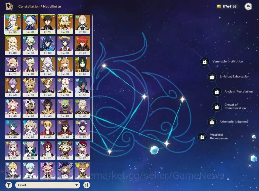 Genshin Impact Accounts ASIA|AR56|PreamTeam Skrik,Neuvilette+sign|7Limited image 3