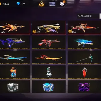 Free Fire Accounts Indonesia |4 EVO: AUG,M60,P90,Woodpecker|M1887: Incendium Burst,Aqua Burst,Mamba Gnaw|Wrathful Illusion