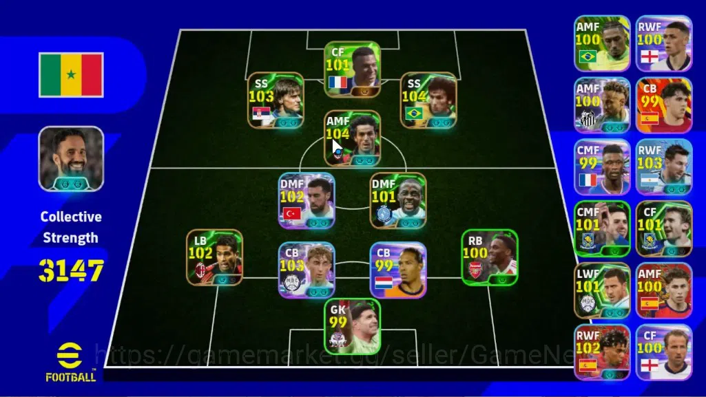 eFootball Accounts Legends & Iconic Players Android|Epic Zico,Roberto Donadoni,Dragan Stojkovic,Serginho,ShowTime Dean 1