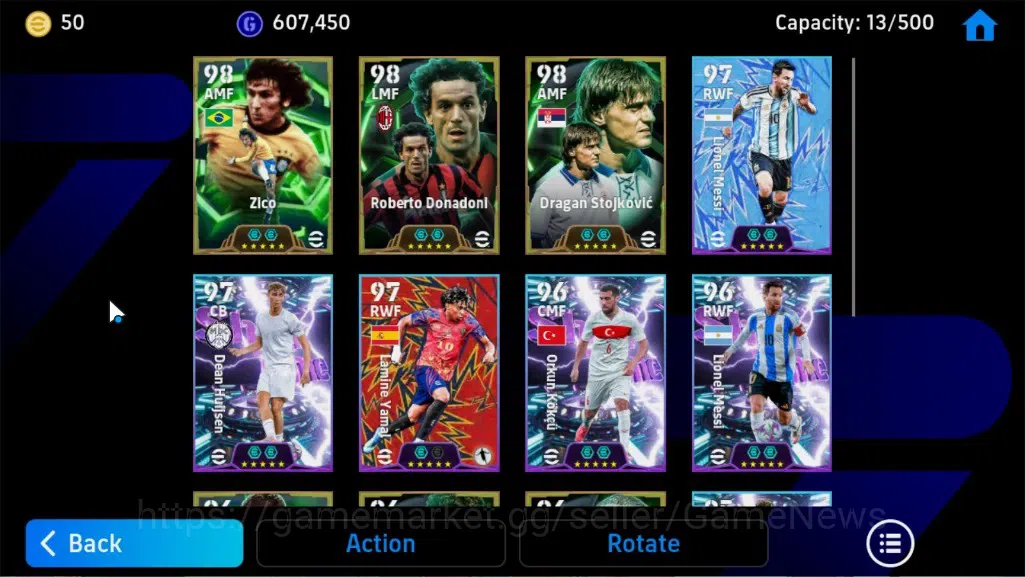 eFootball Accounts Legends & Iconic Players Android|Epic Zico,Roberto Donadoni,Dragan Stojkovic,Serginho,ShowTime Dean 6