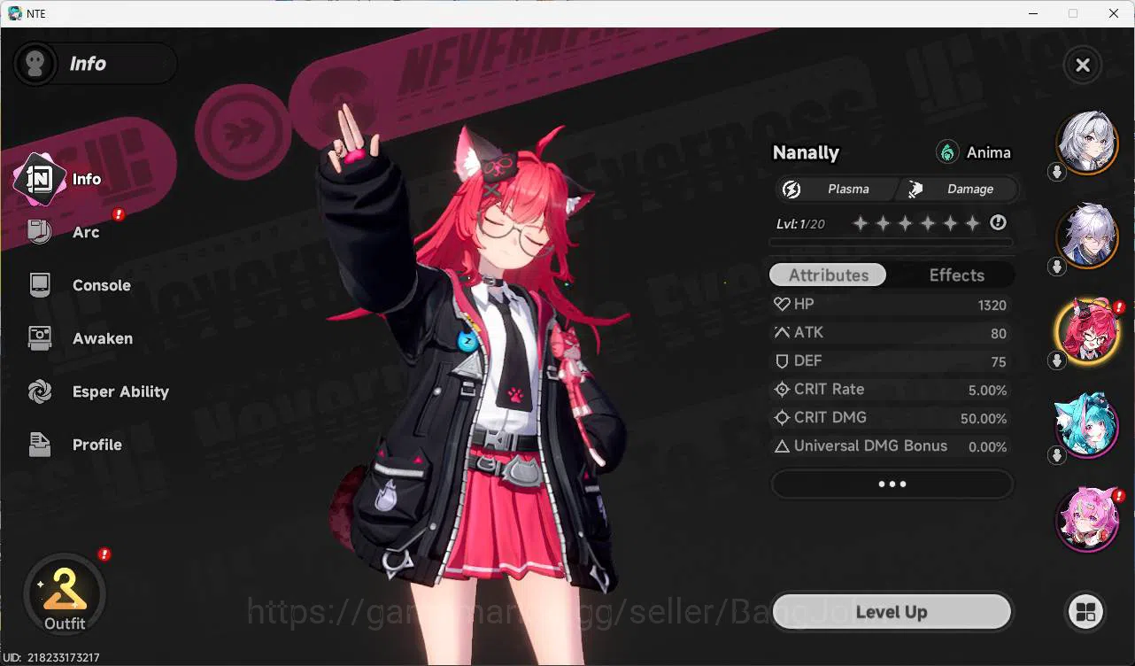 Neverness to Everness Accounts America| Starter LVl 3, S Baicang, Nanaly, Char 7, image 10