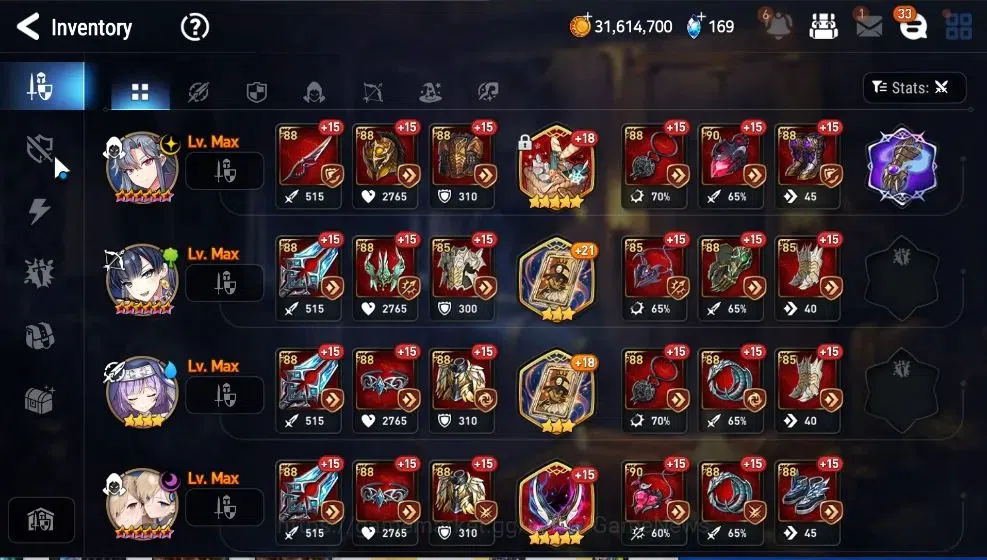 Epic Seven Accounts GLOBAL UnVerif|13 ML(Rhiana&Lucil,EIlynav,SSez,LW image 19