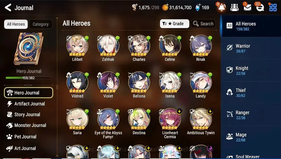 Epic Seven Accounts GLOBAL UnVerif|13 ML(Rhiana&Lucil,EIlynav,SSez,LW image 8