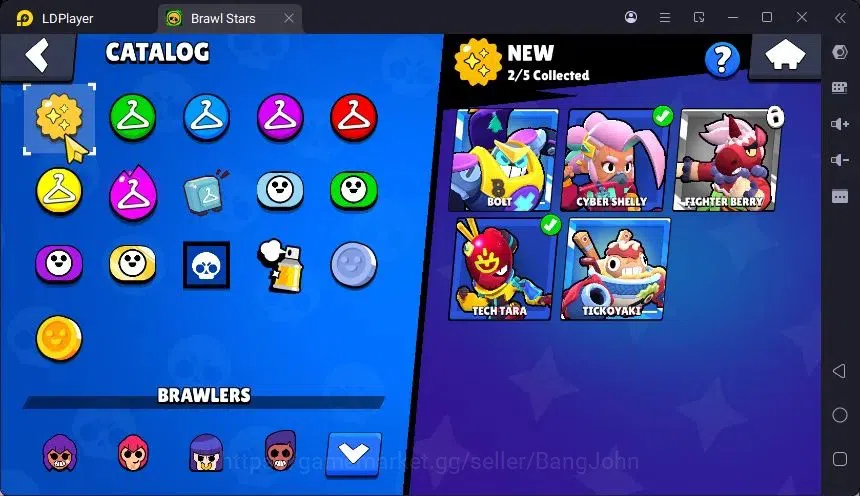 Brawl Stars Accounts Trophy 4633 |33 Brawler|2 Max Hc(Shelly,EMZ)|2 Legend(Nita,Shelly),2Mythic(Tara,Otis),3 Epic Skin|18895 12