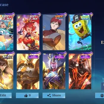 Mobile Legends: Bang Bang Accounts Others Global|210S|Expert|9thPlace Cici Fanny,Gaara,SpongeBob,BZ Claude Esmeralda