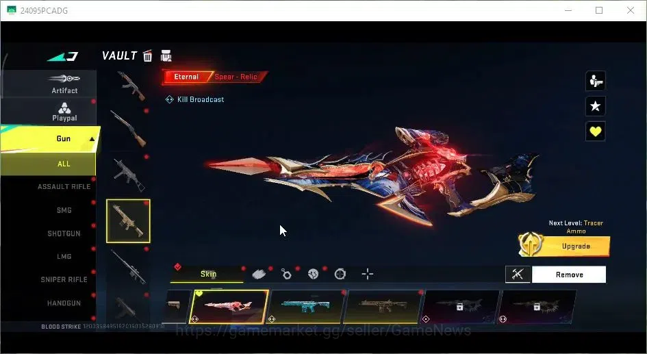 Blood Strike Accounts ASIA|3 ETERNAL[M700 Lv4,DEagle,Spear Lv2]|Collab B image 11