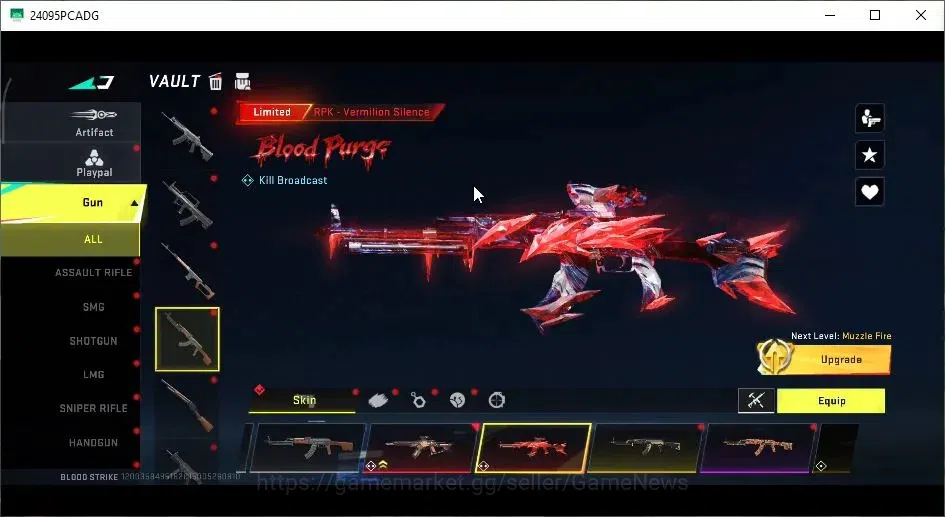 Blood Strike Accounts ASIA|3 ETERNAL[M700 Lv4,DEagle,Spear Lv2]|Collab B image 13