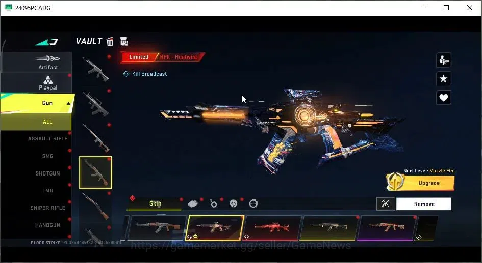 Blood Strike Accounts ASIA|3 ETERNAL[M700 Lv4,DEagle,Spear Lv2]|Collab B image 14