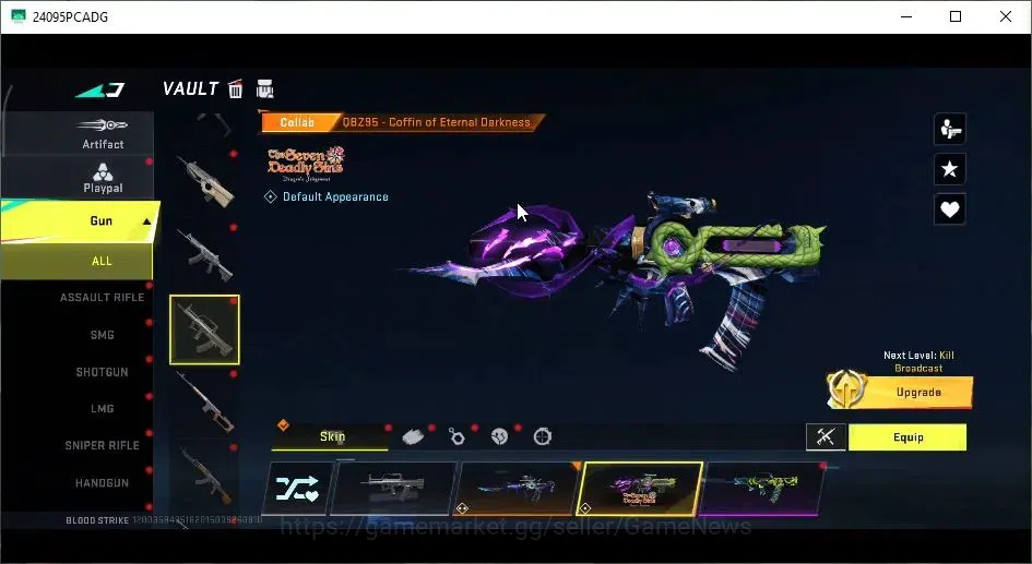 Blood Strike Accounts ASIA|3 ETERNAL[M700 Lv4,DEagle,Spear Lv2]|Collab B image 15