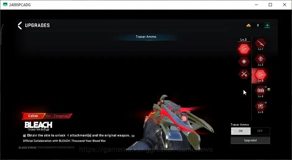 Blood Strike Accounts ASIA|3 ETERNAL[M700 Lv4,DEagle,Spear Lv2]|Collab B image 17