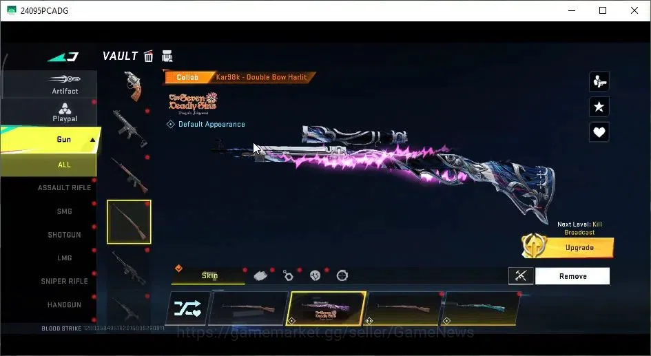Blood Strike Accounts ASIA|3 ETERNAL[M700 Lv4,DEagle,Spear Lv2]|Collab B image 18