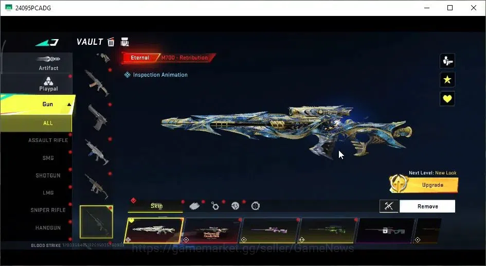 Blood Strike Accounts ASIA|3 ETERNAL[M700 Lv4,DEagle,Spear Lv2]|Collab B image 6