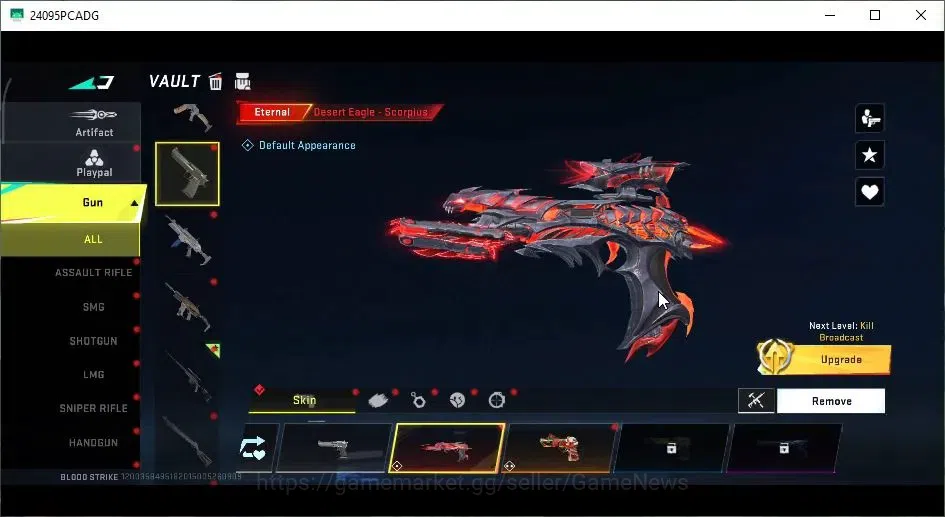 Blood Strike Accounts ASIA|3 ETERNAL[M700 Lv4,DEagle,Spear Lv2]|Collab B image 8