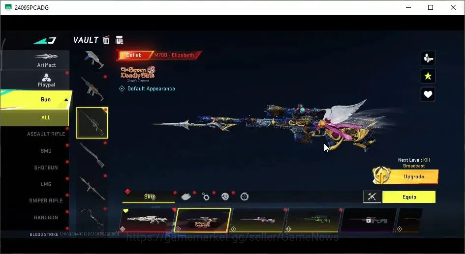 Blood Strike Accounts ASIA|3 ETERNAL[M700 Lv4,DEagle,Spear Lv2]|Collab B image 9