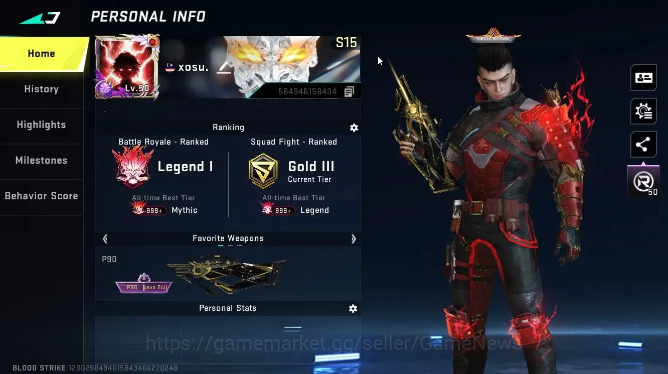 Blood Strike Accounts ASIA|ULTRA Strikers [BLAST,EMMA,Glock,etc]|Collab  image 3
