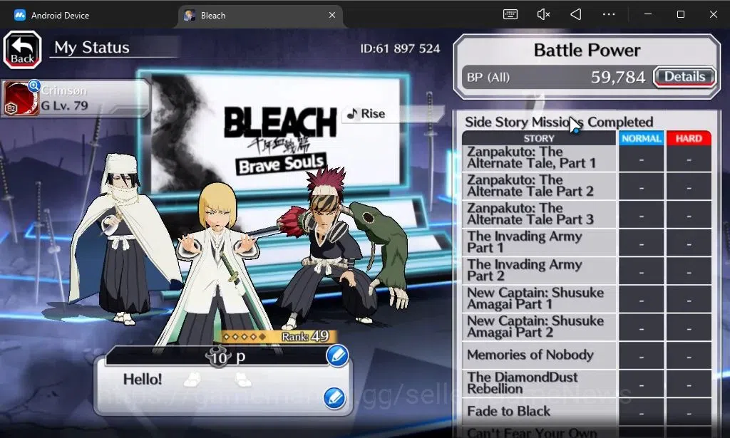 Bleach: Brave Souls Accounts [GLOBAL]6K Orbs+Fresh All Story|Shinji TYBW26,Renj image 5