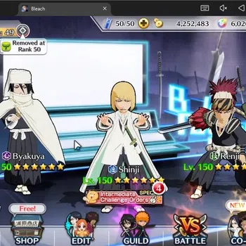 Bleach: Brave Souls Accounts Others [GLOBAL]6K Orbs+Fresh All Story|Shinji TYBW26,Renji TYBW25,Liltotto 25Swimsuit,Byakuya